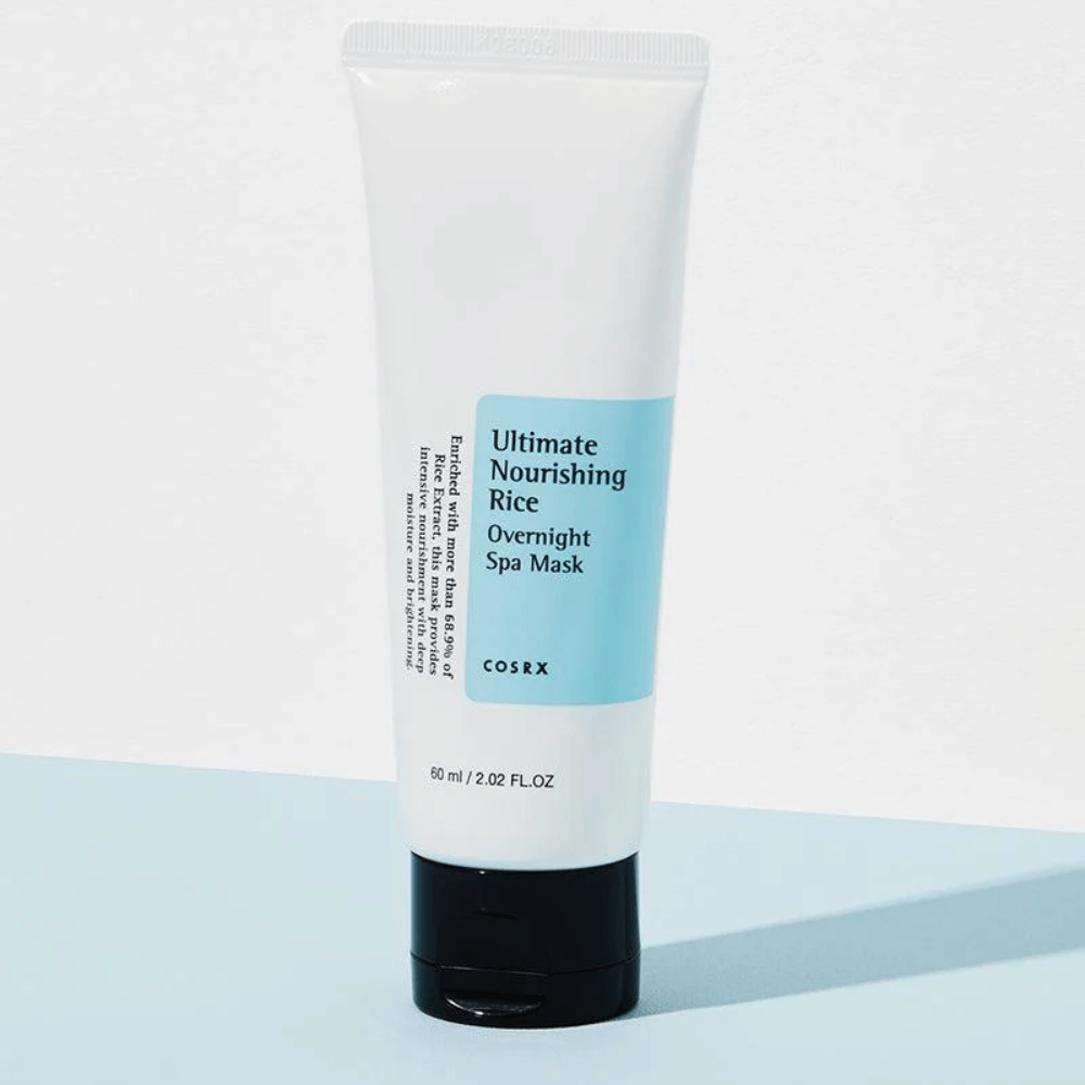 COSRX Ultimate Nourishing Rice Overnight Spa Mask 60 ml masque de nuit avec extrait de riz pour une hydratation intense et de l'éclat