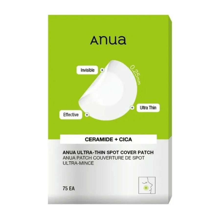 Anua Ultra-Thin Spot Cover Patch est un traitement anti-imperfections ultra-fin et invisible avec des céramides et Cica. Efficace pour apaiser la peau irritée et protéger contre la pollution. Parfait pour une utilisation discrète jour et nuit!