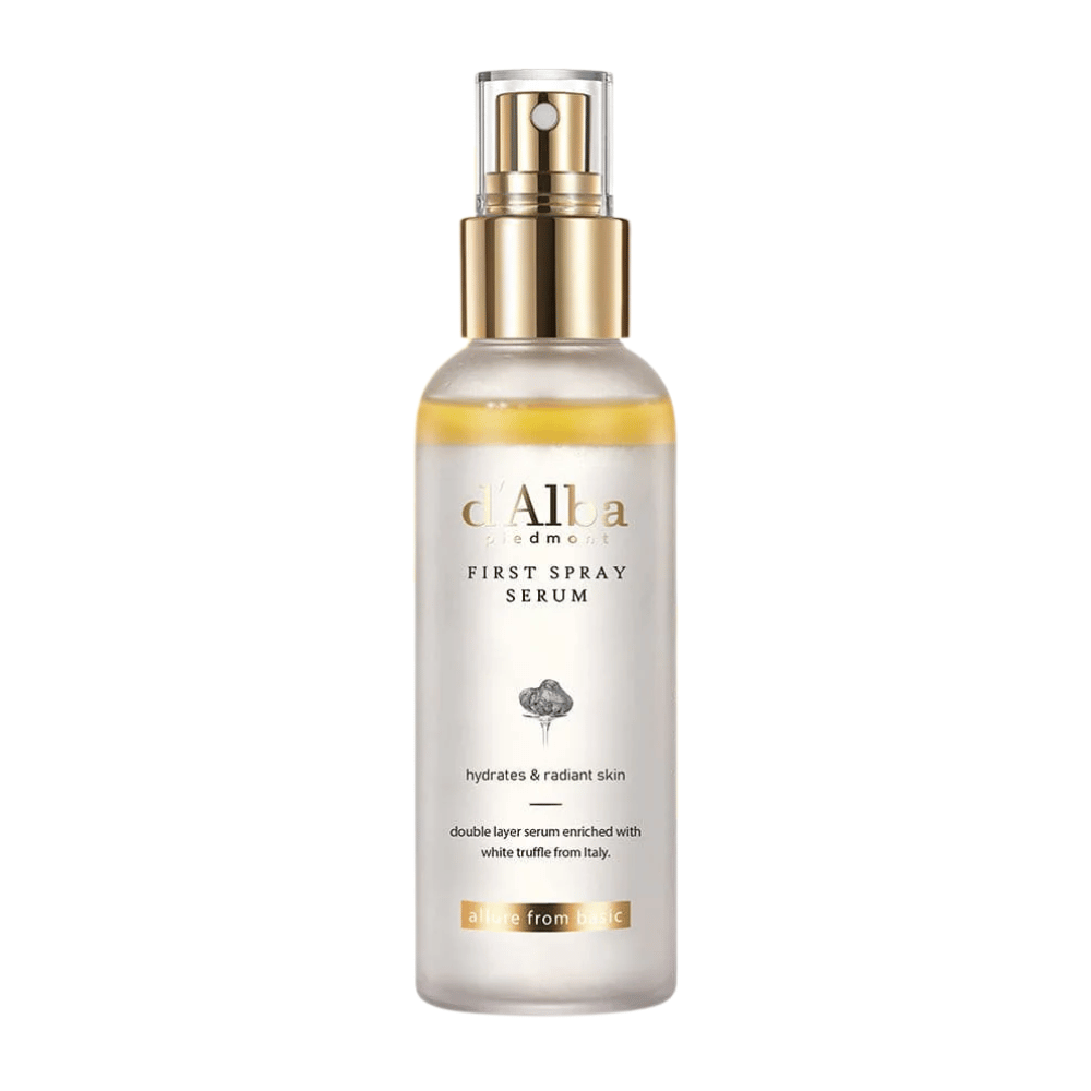 d'Alba White Truffle First Spray Serum est un sérum spray exclusif qui hydrate et donne une peau éclatante. Avec un extrait de truffe blanche d'Italie et une formule à double action, ce sérum fournit à la fois nutrition et éclat pour un teint plus frais.