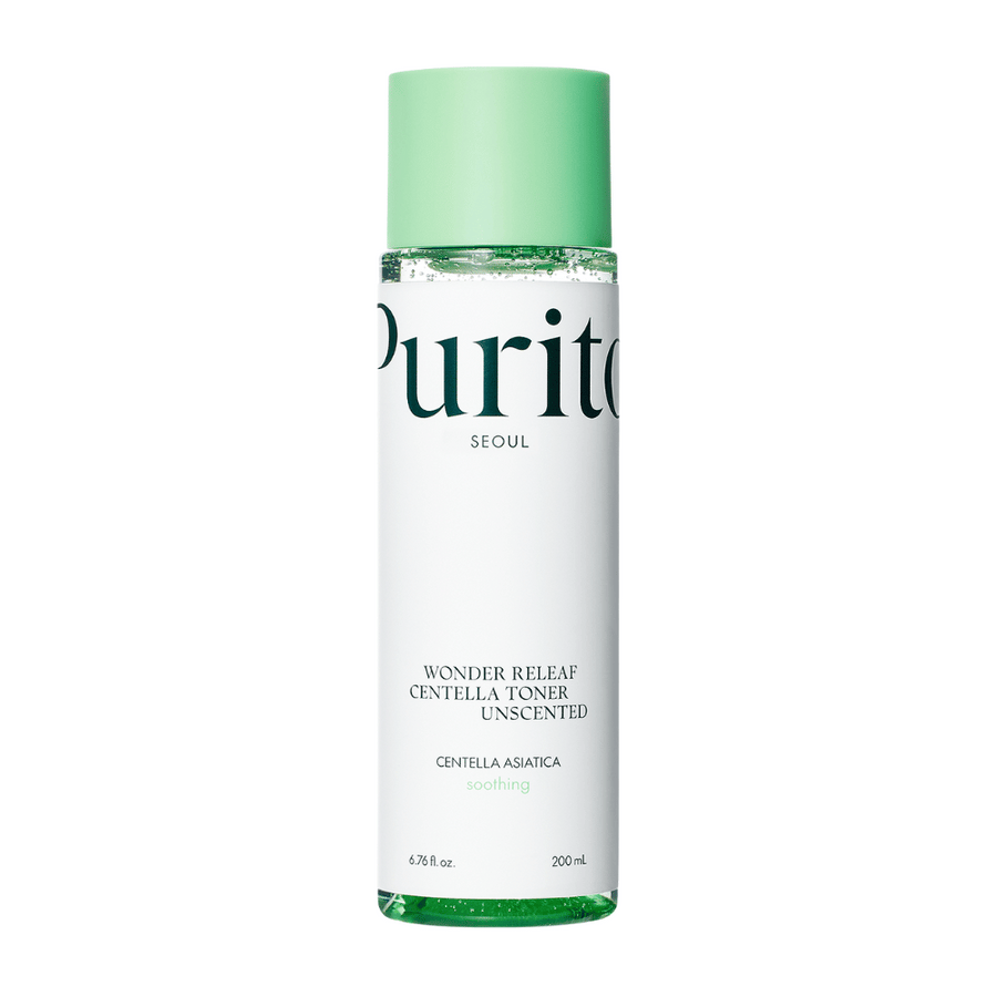 Purito Wonder Releaf Centella Toner Unscented est un tonique doux qui contient de l'extrait de Centella Asiatica. Il hydrate et apaise la peau sensible sans parfums irritants. Parfait pour un usage quotidien, il aide à équilibrer l'hydratation de la peau et à réduire les rougeurs.