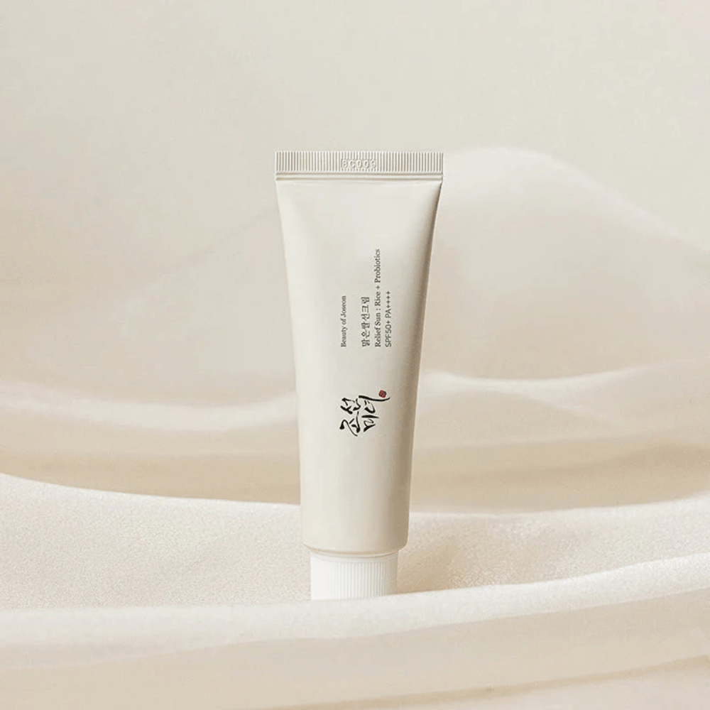 Beauty of Joseon Relief Sun SPF50+ PA++++ 50ml – crème solaire coréenne populaire à consistance légère, extrait de riz et probiotiques pour tous types de peau.