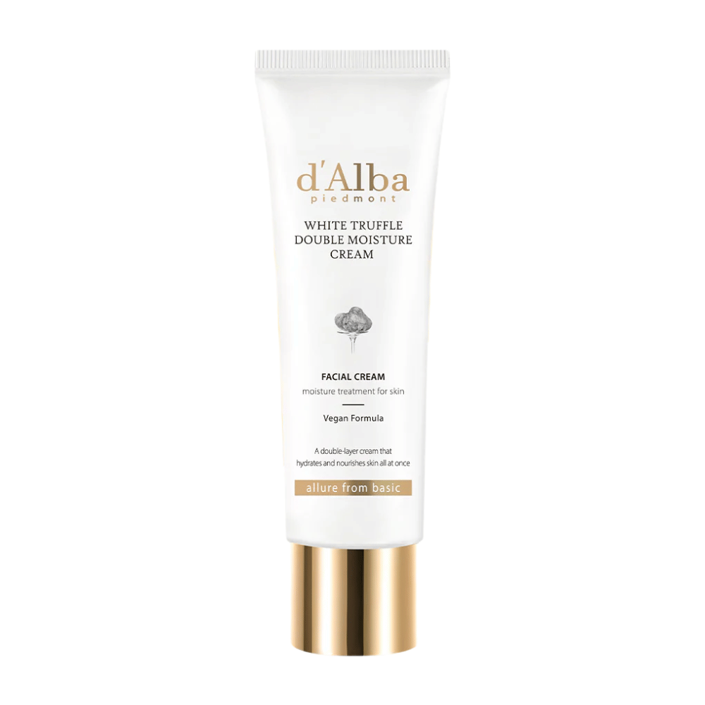 d'Alba White Truffle Double Moisture Cream est une crème pour le visage avec une formule vegan, spécialement conçue pour fournir une hydratation et une nutrition profondes à la peau. La double formule offre une hydratation durable et soutient l'équilibre naturel de la peau pour une peau éclatante.