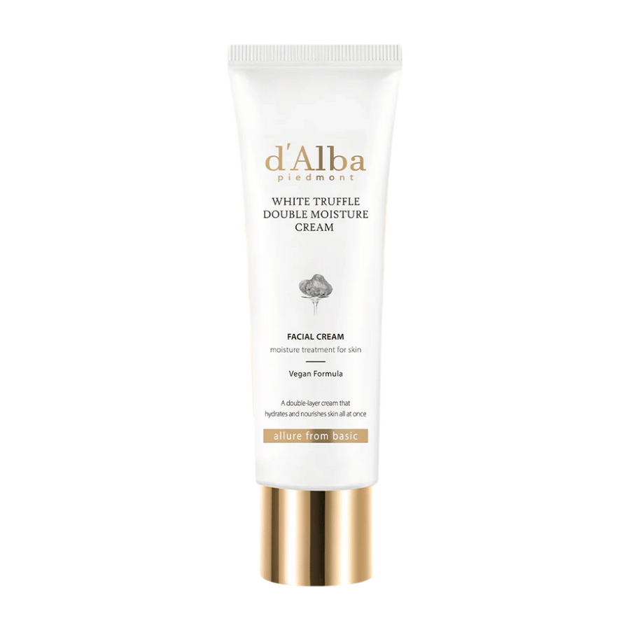 d'Alba White Truffle Double Moisture Cream est une crème pour le visage avec une formule vegan, spécialement conçue pour fournir une hydratation et une nutrition profondes à la peau. La double formule offre une hydratation durable et soutient l'équilibre naturel de la peau pour une peau éclatante.