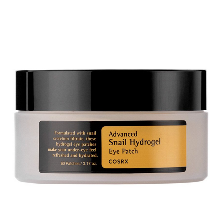 COSRX Advanced Snail Hydrogel Eye Patch 60 pièces avec sécrétion d'escargot.