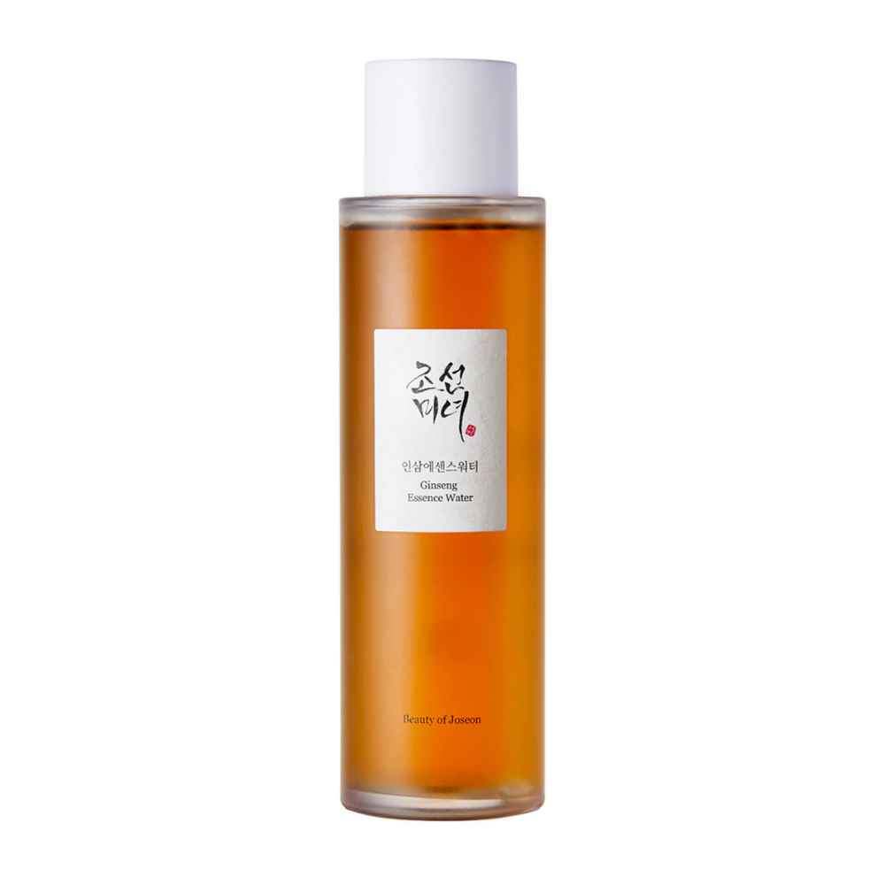 Une bouteille Beauty of Joseon Ginseng Essence Water 150ml sur fond blanc.