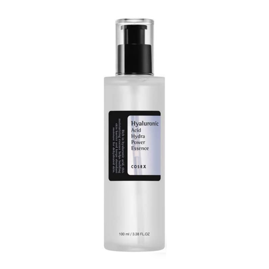 Un COSRX Hyaluronic Acid Hydra Power Essence 100ml avec des effets hydratants.
