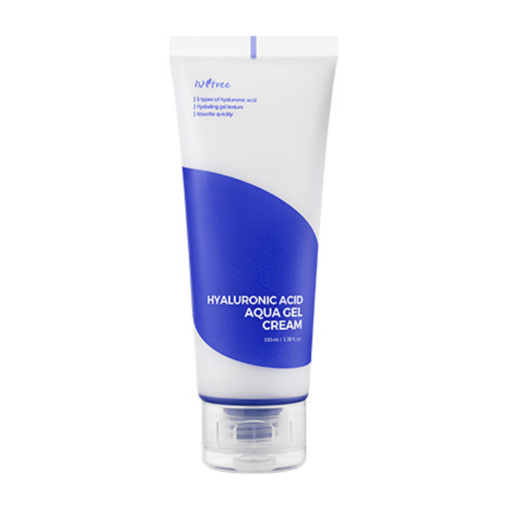 Un tube Hyaluronic Acid Aqua Gel Cream 100ml de Isntree pour l'hydratation du visage.